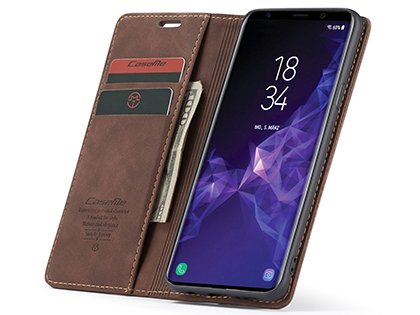 Leather Flip Cover For Samsung Galaxy S9 Plus CaseMe