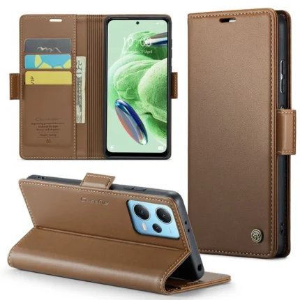 Leather Flip Cover for Redmi Note 12 5G CaseMe