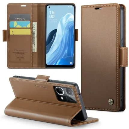 Leather Flip Cover for Oppo Reno 7 4G CaseMe