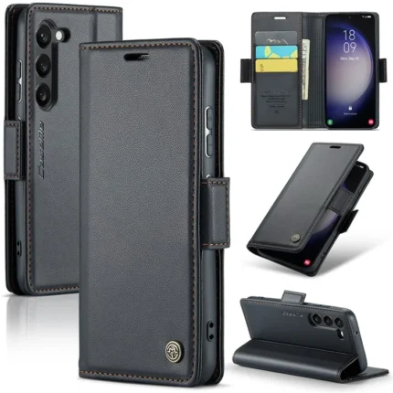 Leather Flip Cover for Samsung Galaxy S24 CaseMe