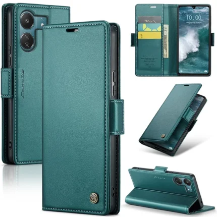 Leather Flip Cover for Redmi 13C CaseMe