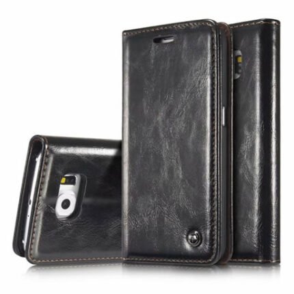 Leather Flip Cover For Samsung Galaxy S6 CaseMe