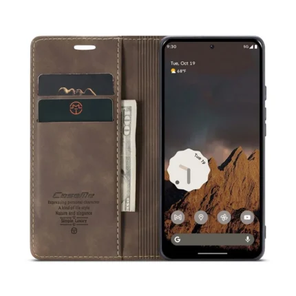 Leather Flip Cover for Google Pixel 9 Pro CaseMe
