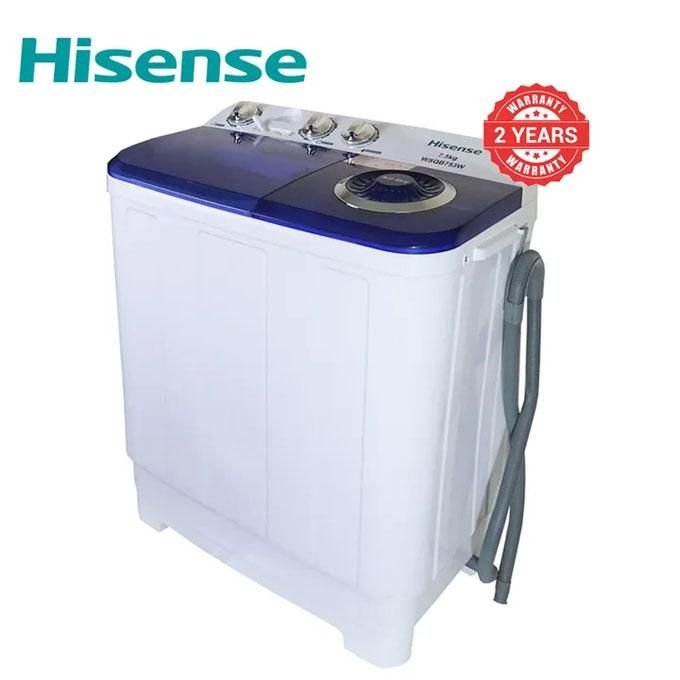 Hisense 7.5kg semi automatic twin tub - Yes Gadgets KE