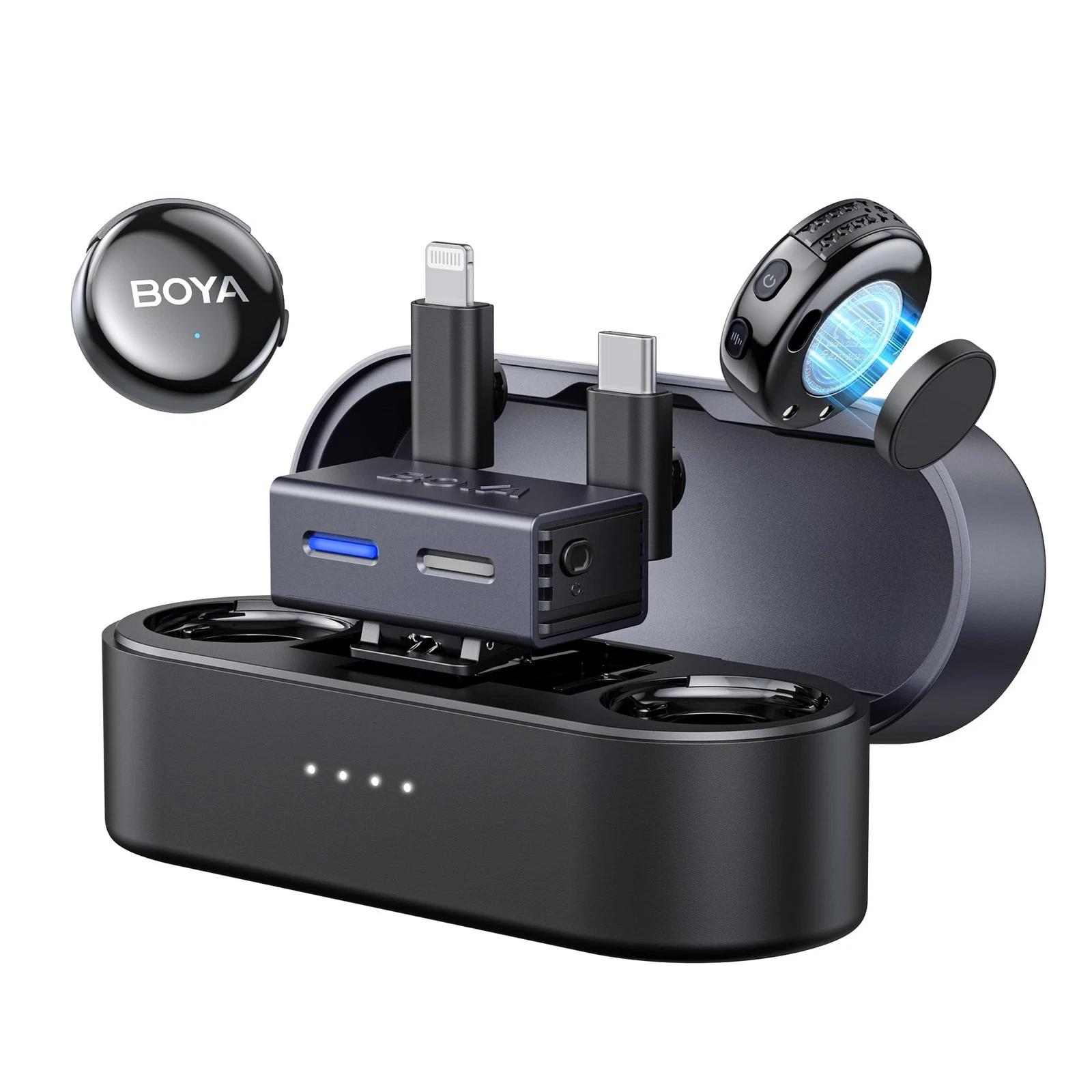 Boyalink 3-01 (with 3.5mm, USB-C & Lightning) Wireless Lavalier Microphone in Kenya - YES Gadgets KE IMG