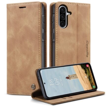 CASEME Flip Cover For Samsung Galaxy A36 5G - Brown