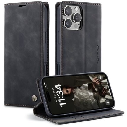Caseme Flip Cover For Iphone 16 Pro Max - Black