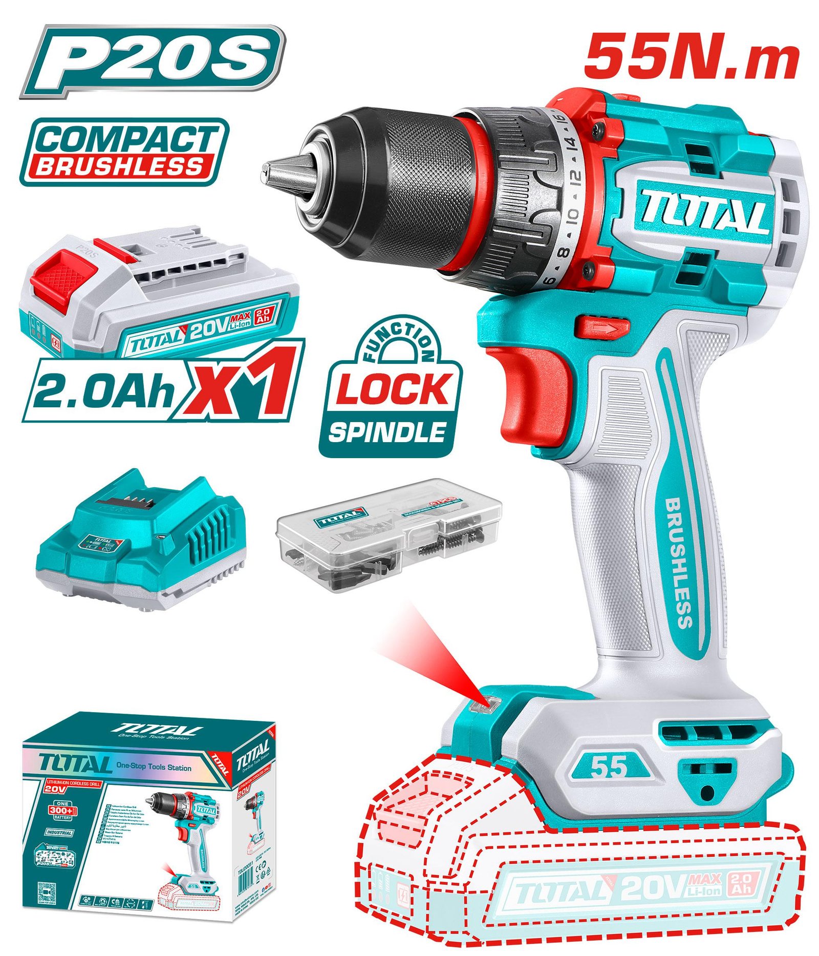 TDLI205582 compact brushless cordless drill best price in kenya yes gadgets ke