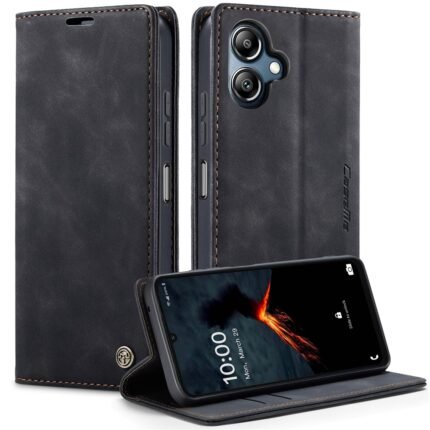 Caseme Flip Cover For Samsung Galaxy A06 - Black
