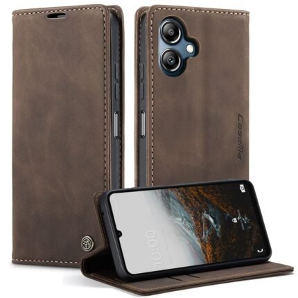 Caseme Flip Cover For Samsung Galaxy A06 - Coffee
