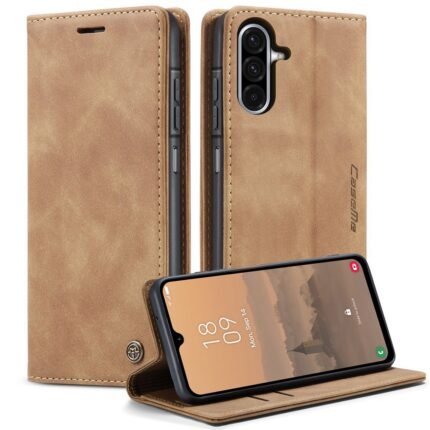 Caseme Flip Cover For Samsung Galaxy A26 5G - Brown
