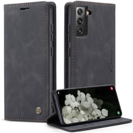 Caseme Flip Cover For Samsung Galaxy S22 - Black