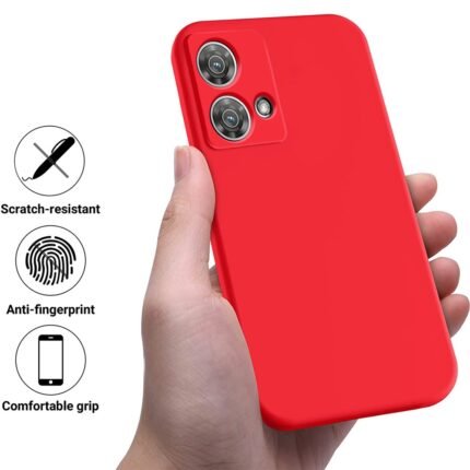 Soft Silicone Case For Motorola Edge 40 Neo 5G - Red