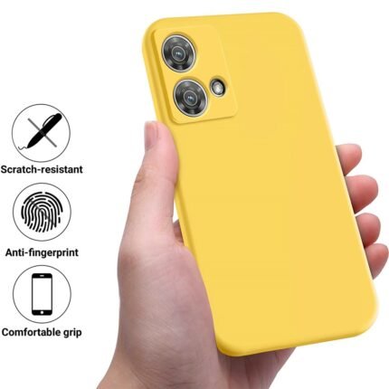 Soft Silicone Case For Motorola Edge 40 Neo 5G - Yellow