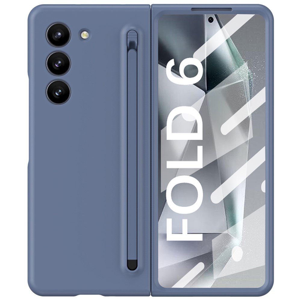 fold 6 flip case with pen blue + blue 01