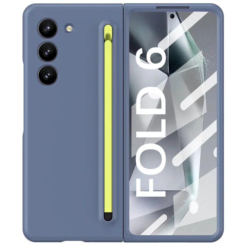 fold 6 flip case with pen blue + green 01