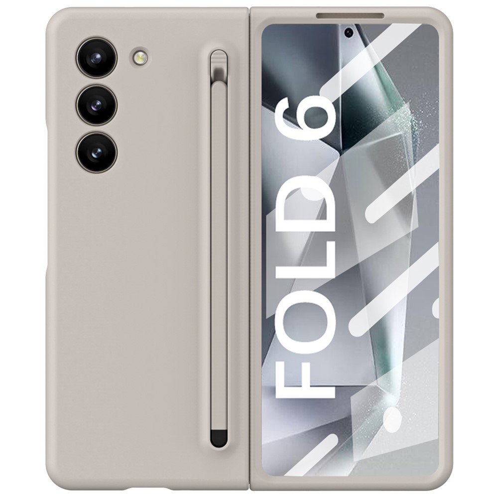 fold 6 flip case with pen grey + grey 01