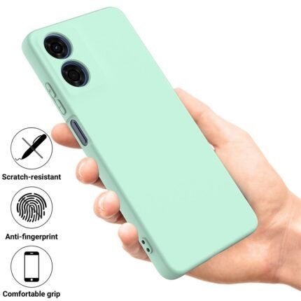 Soft Silicone Case For Motorola Moto E14 4G - Green