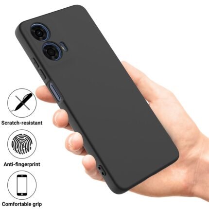 Soft Silicone Case For Motorola Moto G24 4G - Black
