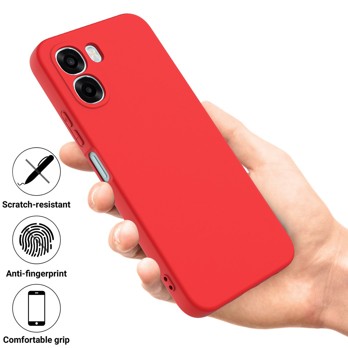 soft silicone oppo a6x red 01