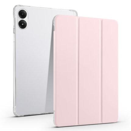 Xiaomi Redmi Pad Pro Case Tri-Fold Stand Leather Tablet Cover Auto Wake / Sleep - Pink
