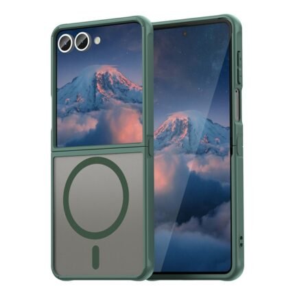 Samsung Galaxy Z Flip 7 5G XUNDD Magnetic Case Anti Drop PC + TPU Phone Cover - Green