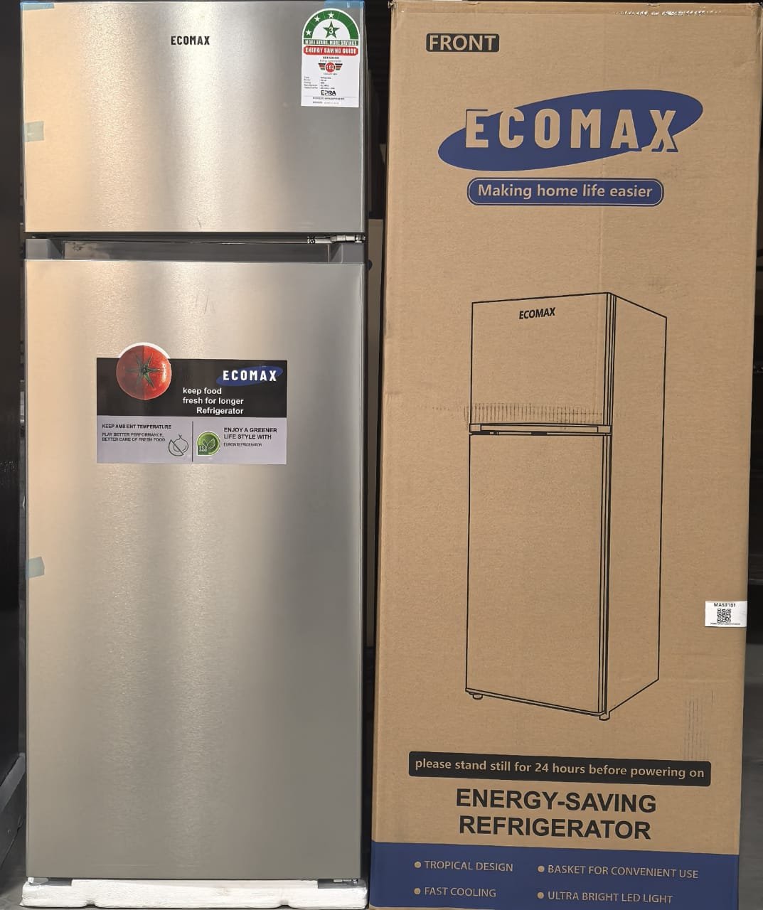 Ecomax 230 litres double door refrigerator best price in kenya yes gadgets ke