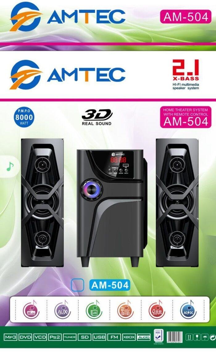 Amtec Am-504 2.1 Ch. Subwoofer - Yes Gadgets