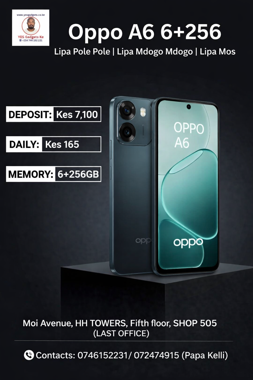 Oppo A6 6+256 Lipa Pole Pole -Lipa Mdogo Mdogo-Lipa Mos Mos in Kenya - YES Gadgets KE IMG 1