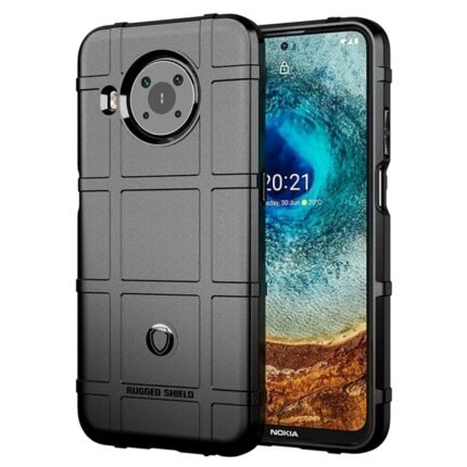 Nokia X20 Case Rugged Grid Design - Black