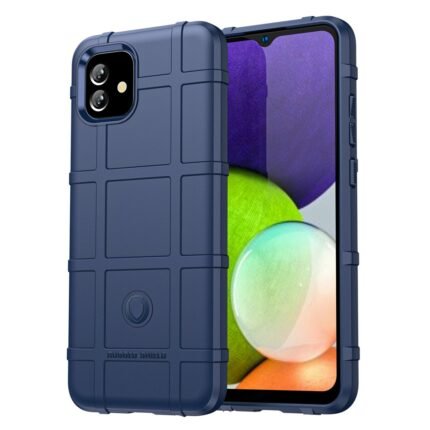 Samsung Galaxy F04 4G Case Rugged Grid Design - Blue