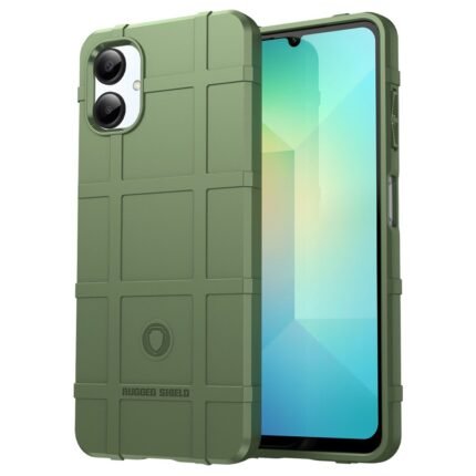 Samsung Galaxy A06 4G Case Rugged Grid Design - Green