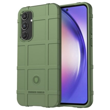 Samsung Galaxy A55 5G Case Rugged Grid Design - Green