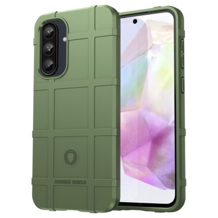 Samsung Galaxy A56 5G Case Rugged Grid Design - Green