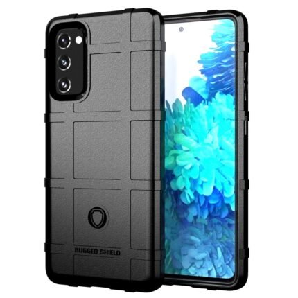 Samsung Galaxy S20 Lite Case Rugged Grid Design - Black