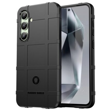 Samsung Galaxy S24 FE Case Rugged Grid Design - Black
