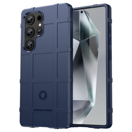 Samsung Galaxy S25 Ultra Case Rugged Grid Design - Blue