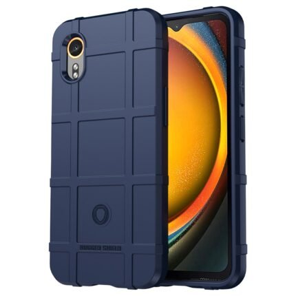 Samsung Galaxy Xcover 7 Case Rugged Grid Design - Blue
