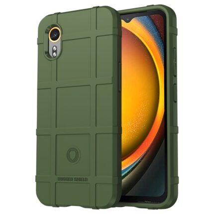 Samsung Galaxy Xcover 7 Case Rugged Grid Design - Green