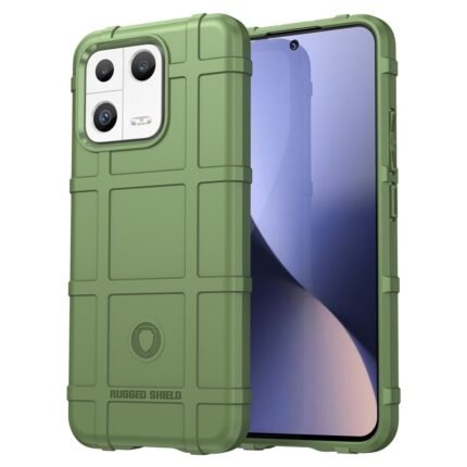 Xiaomi Redmi 13 Case Rugged Grid Design - Green