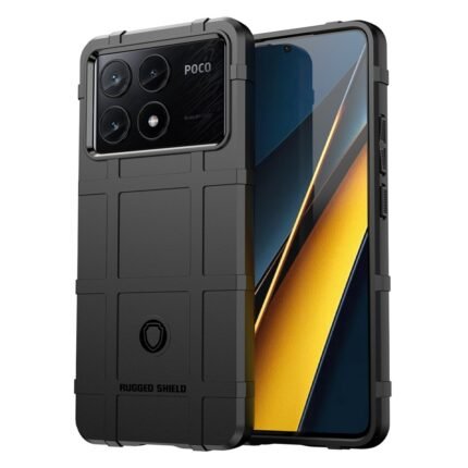 Xiaomi Redmi K70E 5G Case Rugged Grid Design - Black