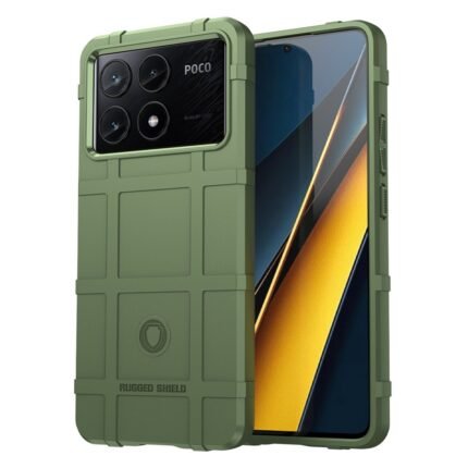 Xiaomi Poco X6 Pro 5G Case Rugged Grid Design - Green
