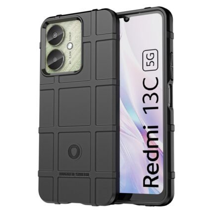 Xiaomi Redmi 13C 4G/5G Case Rugged Grid Design - Black