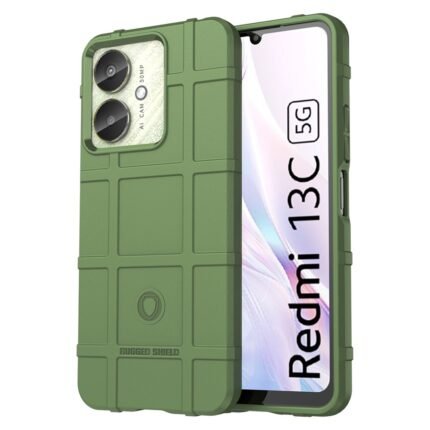 Xiaomi Redmi 13C 4G/5G Case Rugged Grid Design - Green