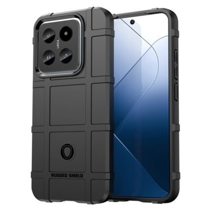 Xiaomi Redmi 14 Case Rugged Grid Design - Black
