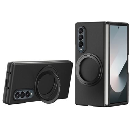 Samsung Galaxy Z Fold 3 5G Magnetic Ring Kickstand Case - Black