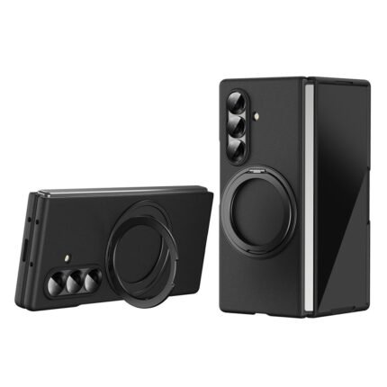 Samsung Galaxy Z Fold 8 Ultra Magnetic Ring Kickstand Case - Black