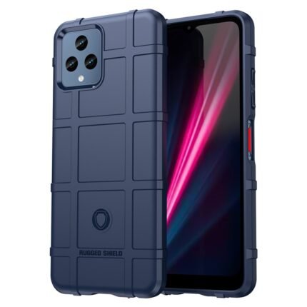 T-Mobile T Phone 5G Case Rugged Grid Design - Blue
