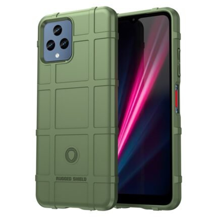 T-Mobile T Phone 5G Case Rugged Grid Design - Green
