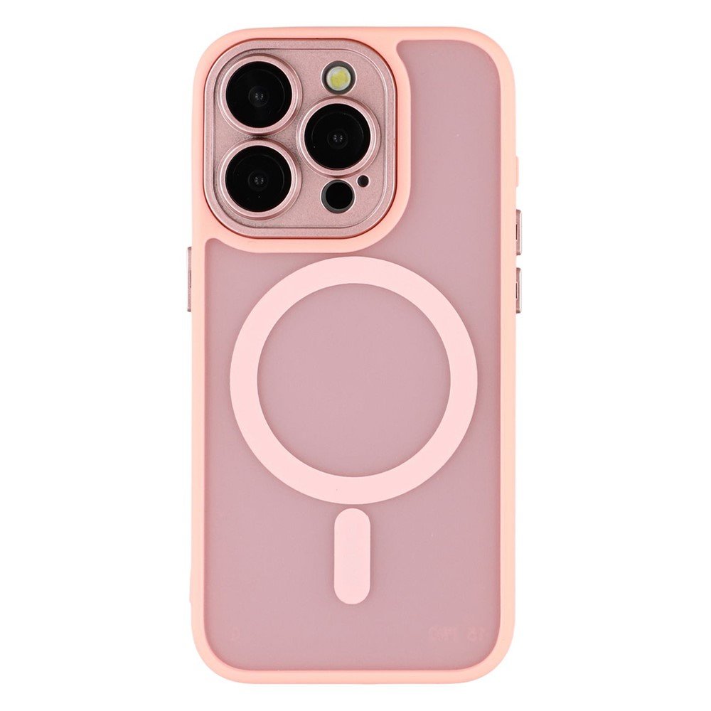 iPhone 13 Pro max Frosted Magnetic Case pink 01